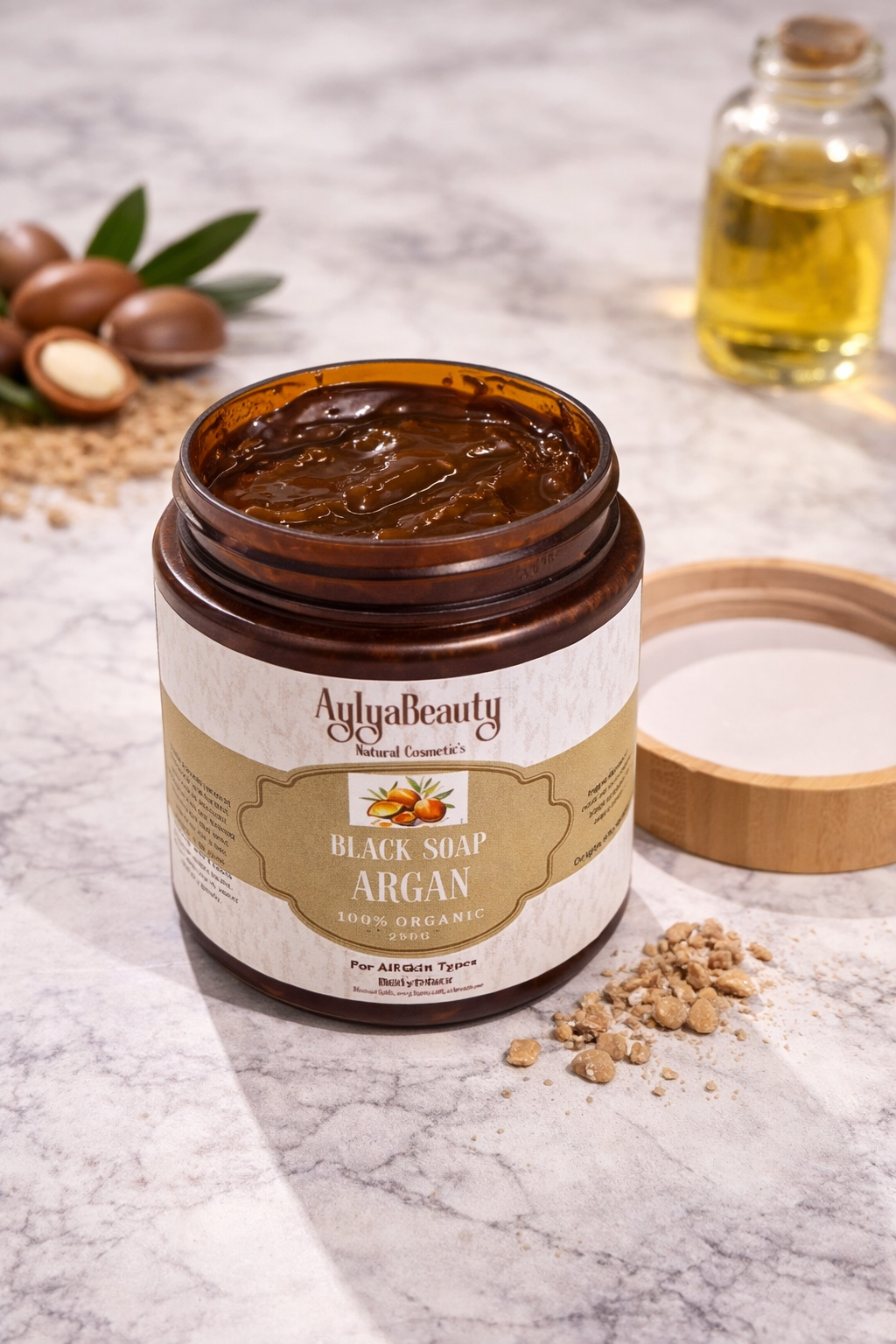 Schwarze Seife Beldi Argan