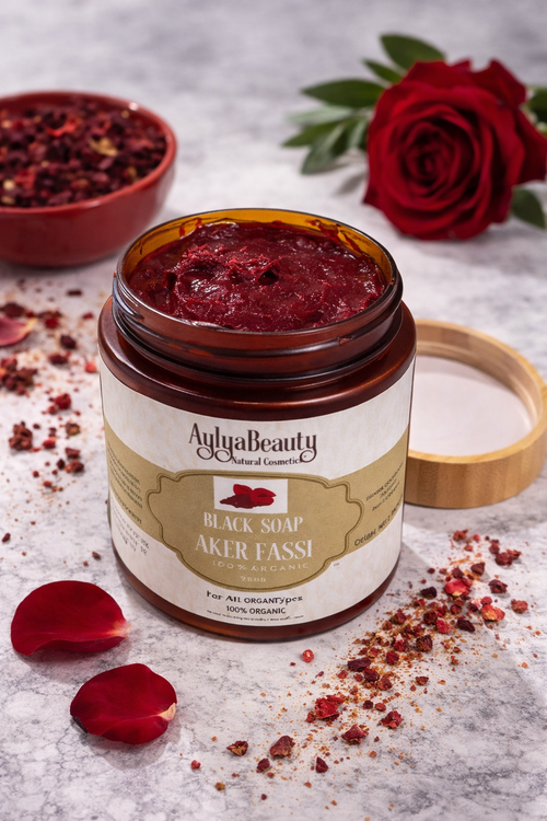 Schwarze Seife mit Aker Fassi